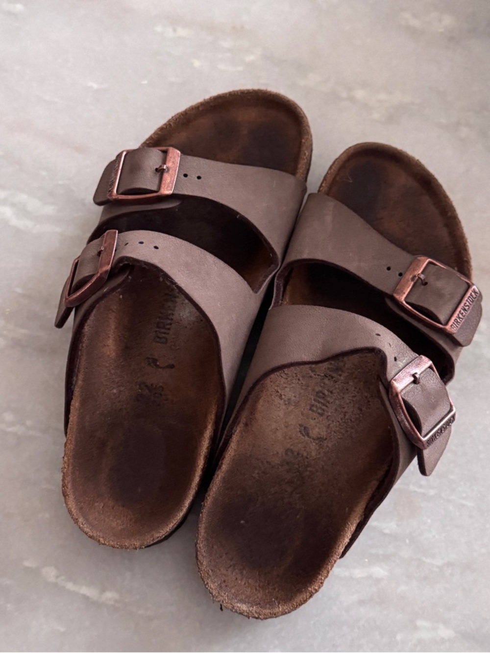 Birkenstock Brown Arizona Sandals - Size 32